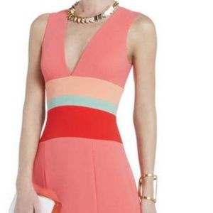 Elegant BCBG Full-length Coral Dress - Worn Once!